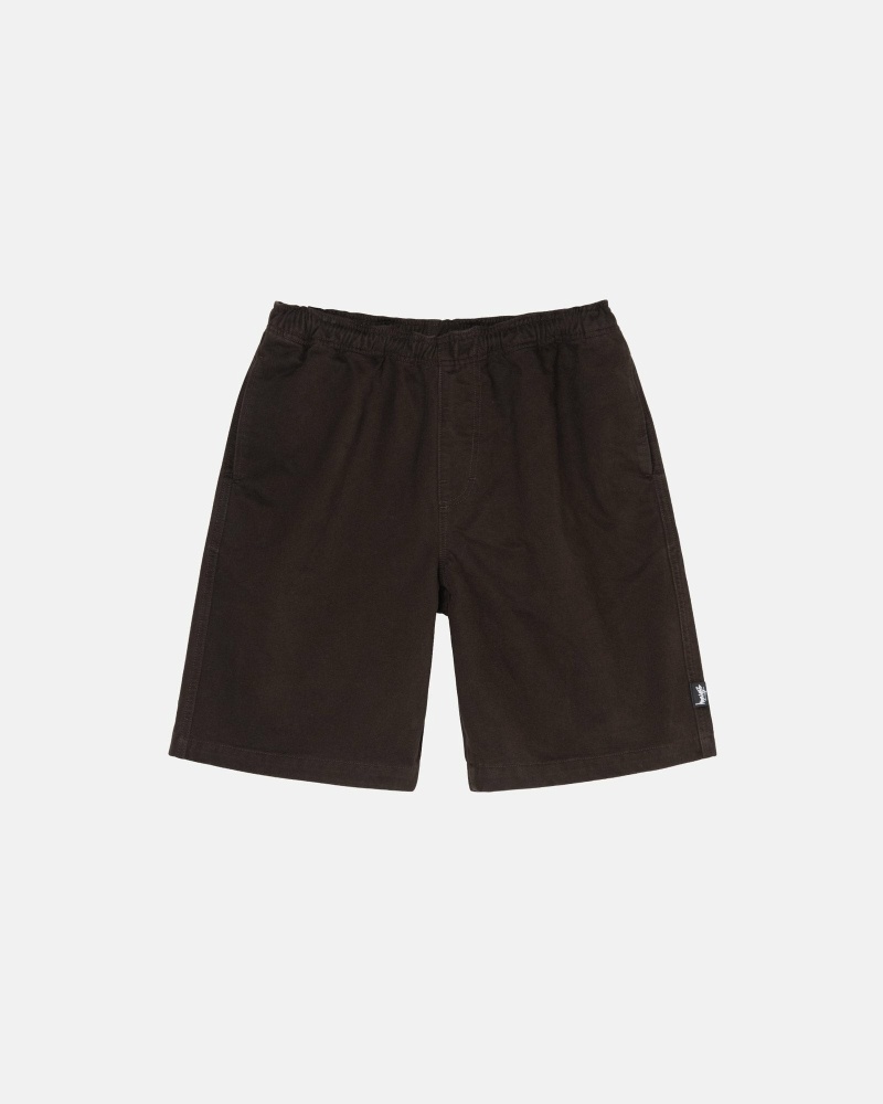 Brown Men\'s Stussy Brushed Shorts | AU0000634