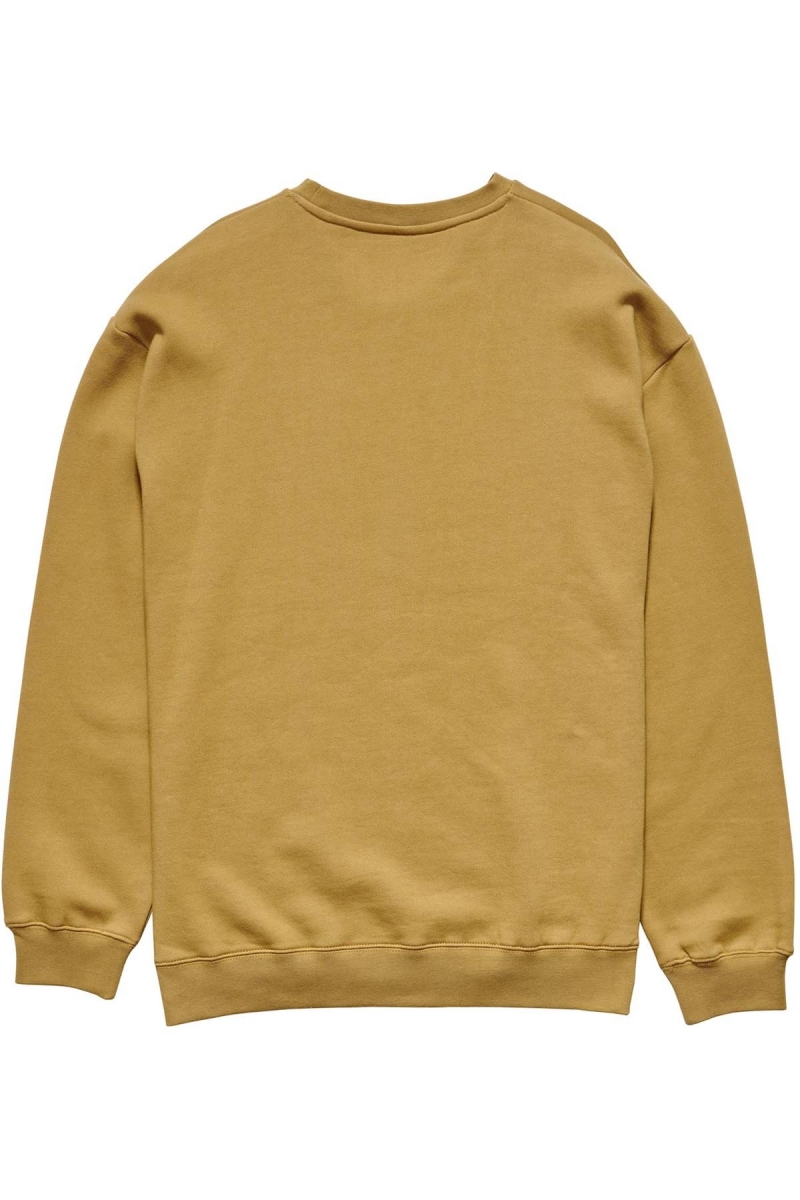 Brown Men's Stussy Copyright Crown Crew Sweaters | AU0000830