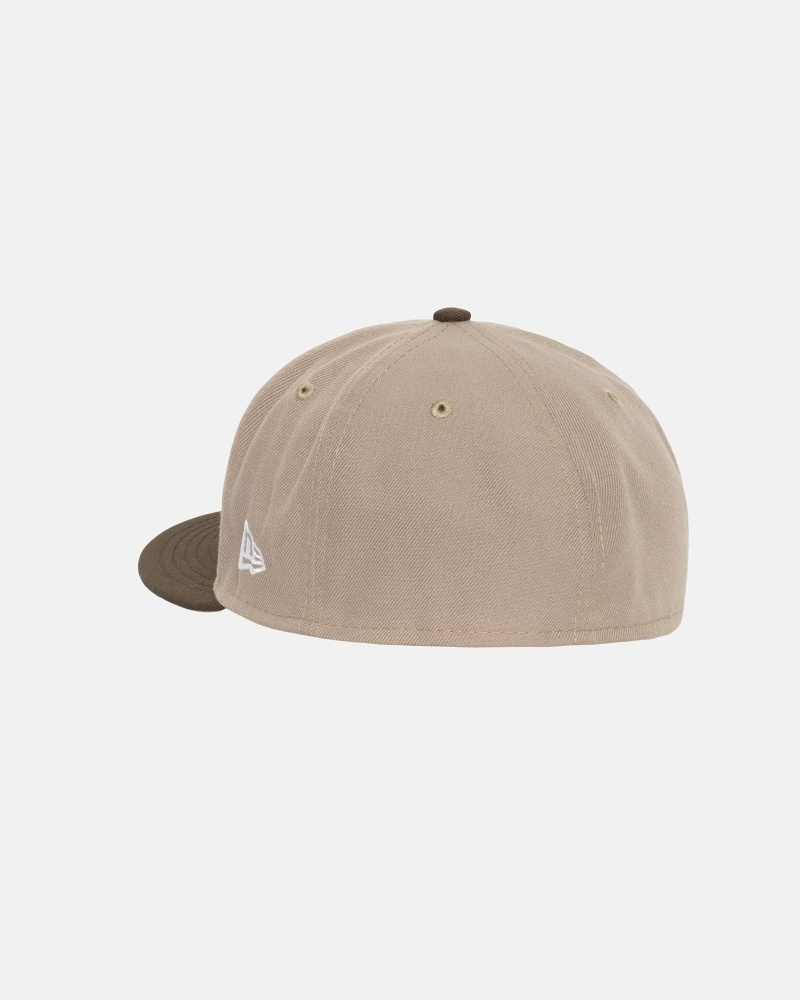 Brown Men's Stussy Curly S 59Fifty New Era Caps | AU0000429