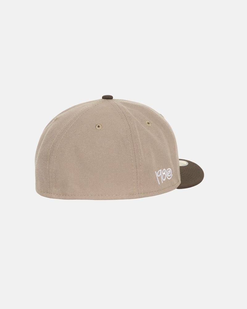 Brown Men's Stussy Curly S 59Fifty New Era Caps | AU0000429