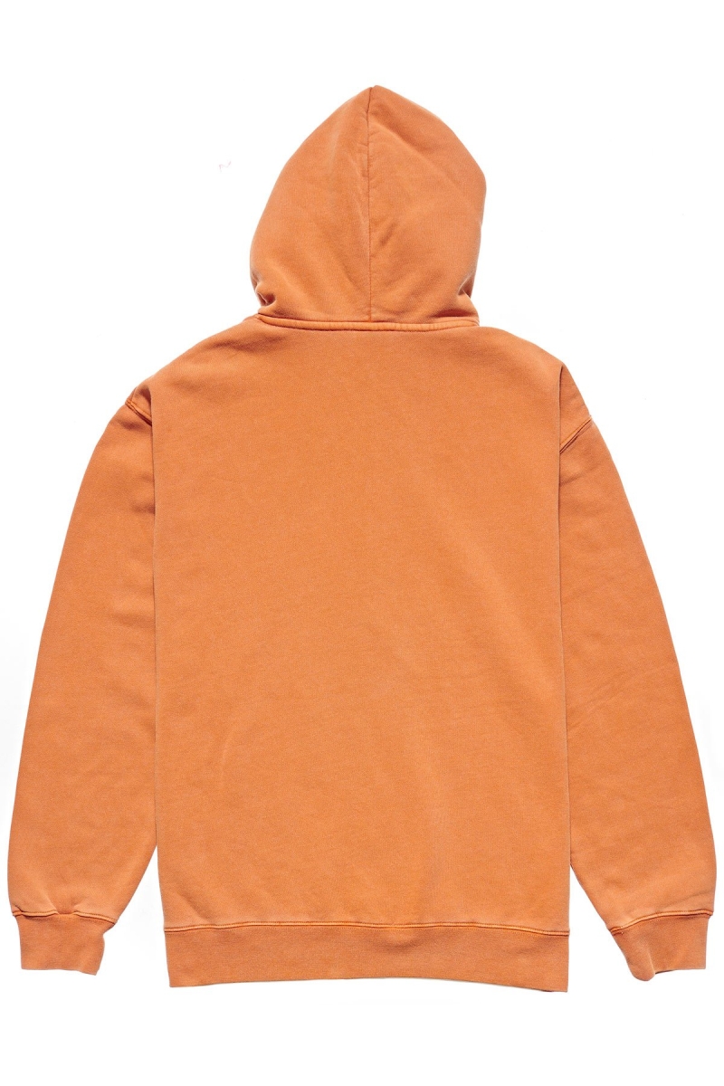 Brown Men's Stussy Italic Pigment Hoodies | AU0000048