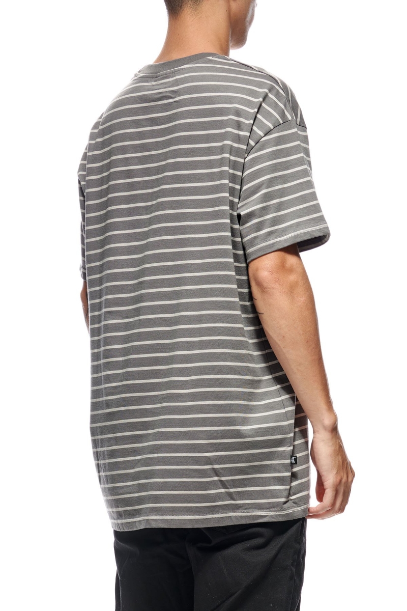 Brown Men's Stussy Kalorama Stripe SS T Shirts | AU0000231