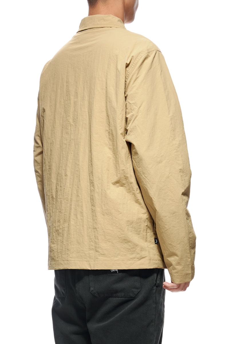 Brown Men's Stussy Sid Taslon Jackets | AU0000361