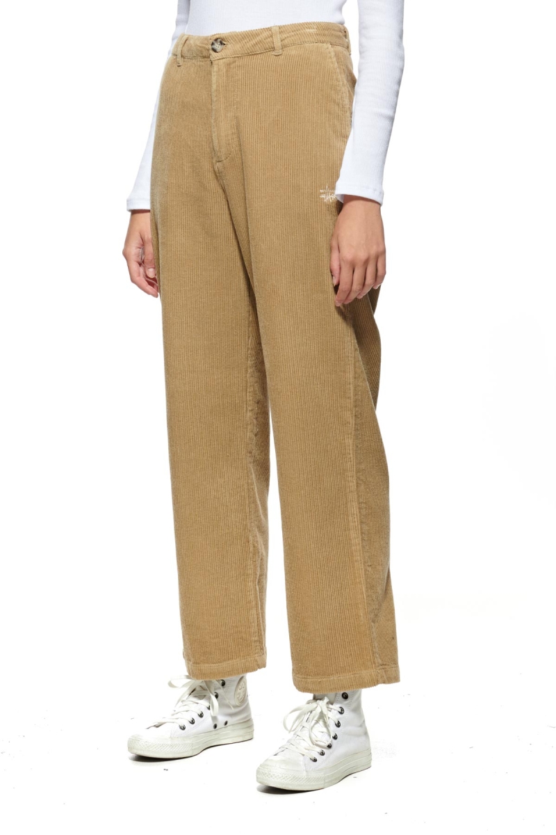 Brown Women's Stussy Claudette Cord Pants | AU0000554