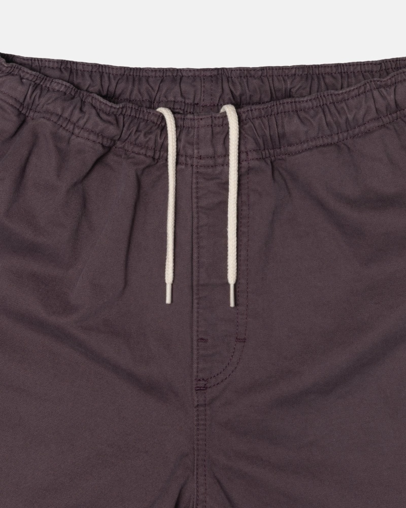 Burgundy Men's Stussy Brushed Beach Pants | AU0000543