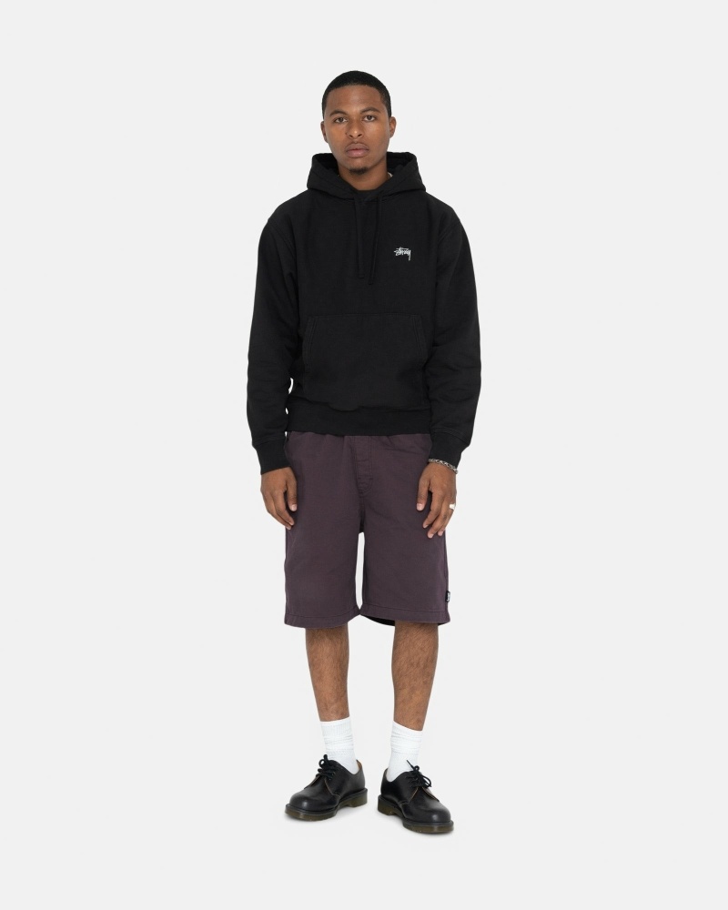 Burgundy Men's Stussy Brushed Shorts | AU0000637