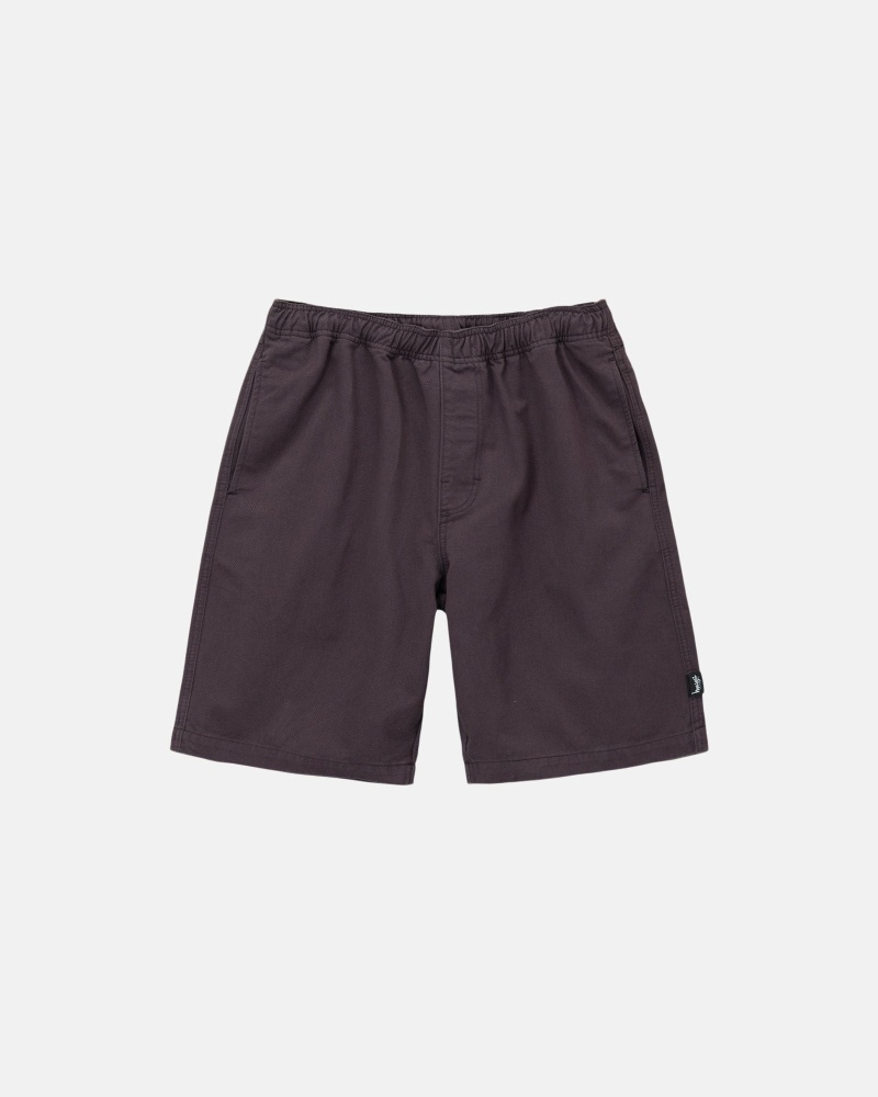 Burgundy Men\'s Stussy Brushed Shorts | AU0000637