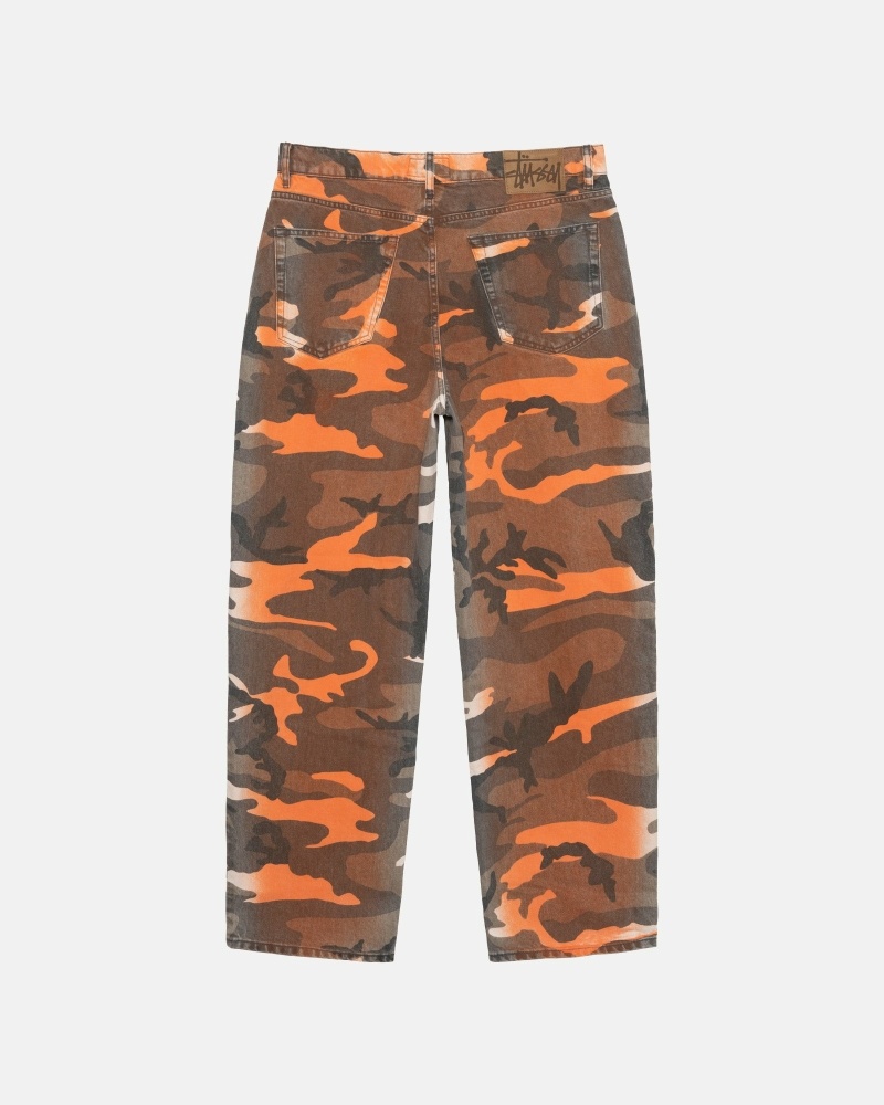 Camo Men's Stussy Spray Dye Big O Jeans | AU0000525