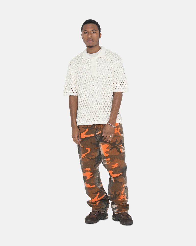 Camo Men's Stussy Spray Dye Big O Jeans | AU0000525