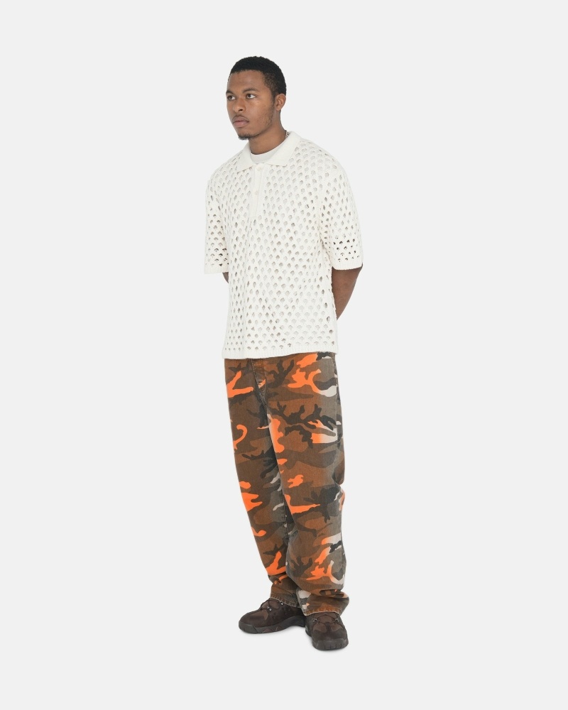 Camo Men's Stussy Spray Dye Big O Jeans | AU0000525