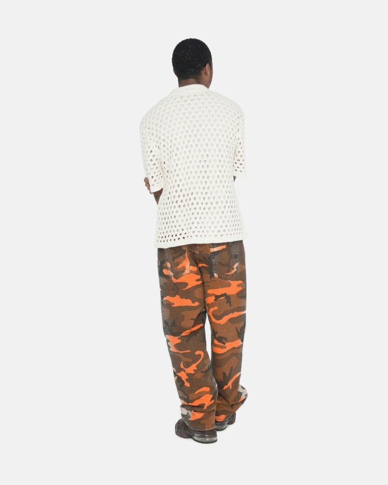 Camo Men's Stussy Spray Dye Big O Jeans | AU0000525