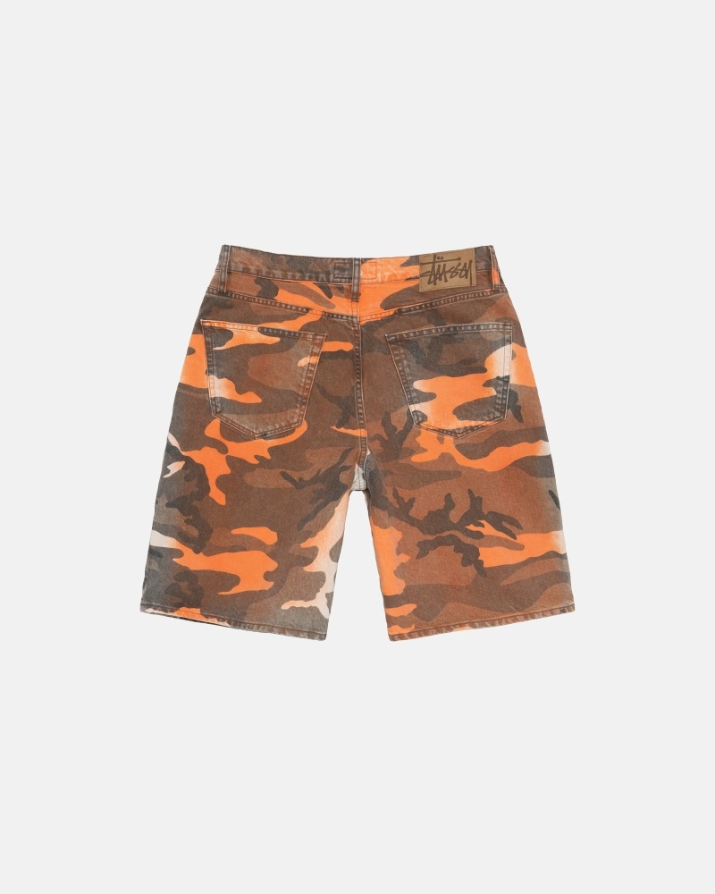 Camo Men's Stussy Spray Dye Big O Shorts Shorts | AU0000681