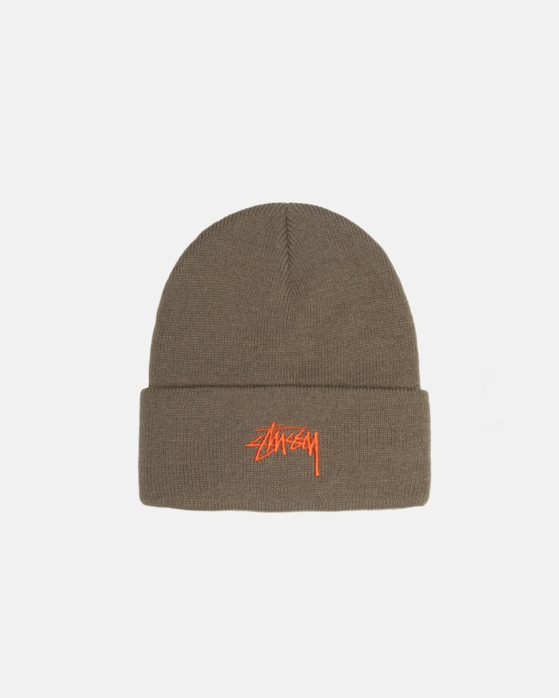 Chocolate Men\'s Stussy Stock Cuff Beanie | AU0000488