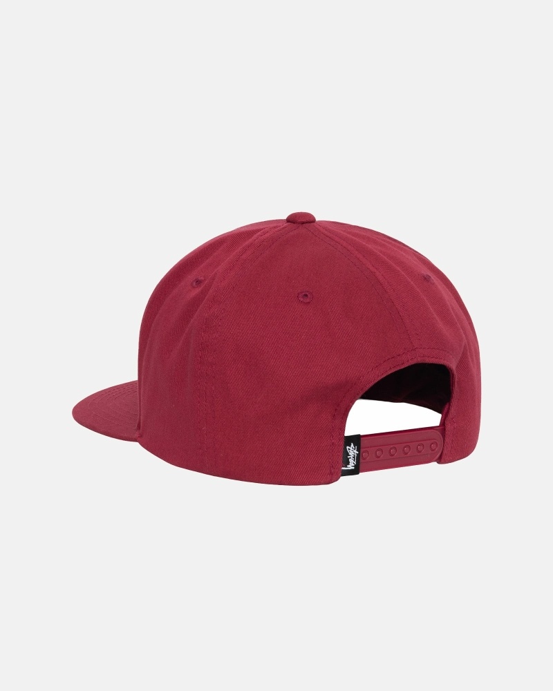 Claret Men's Stussy Big Stock Point Crown Caps | AU0000413