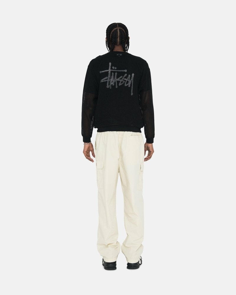 Cream Men's Stussy Ripstop Cargo Beach Pants | AU0000586