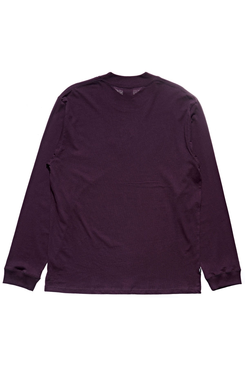 Dark Purple Men's Stussy Crown Sweatshirts | AU0000910