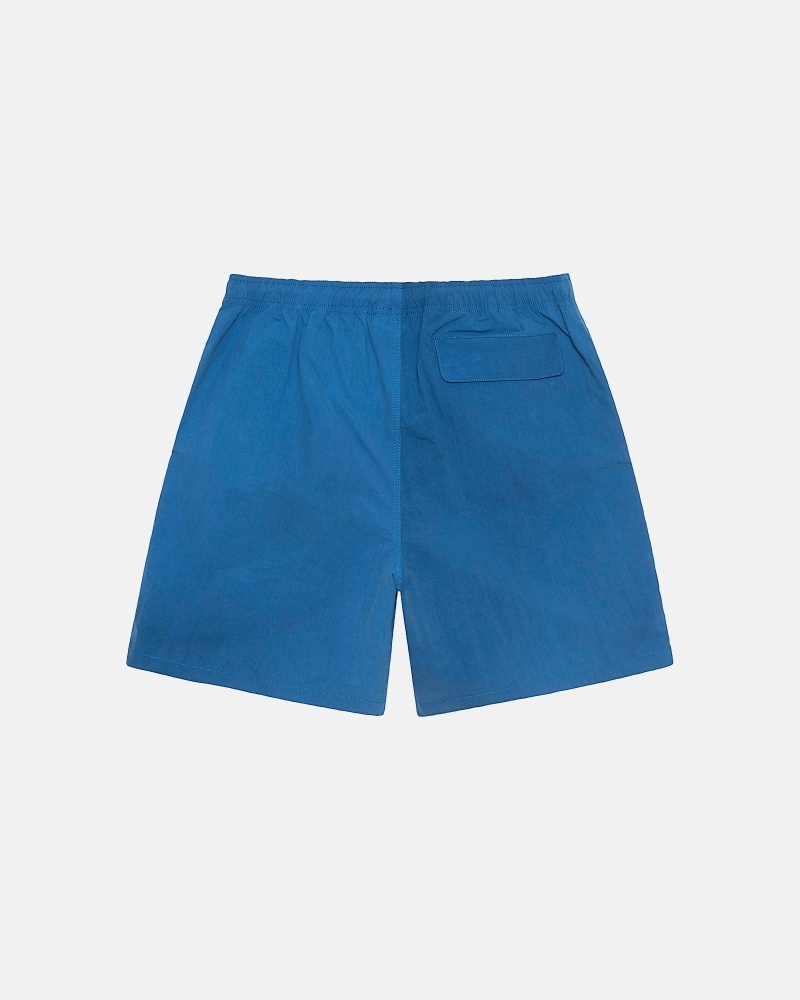 Deep Blue Men's Stussy Wave Dye Nylon Short Shorts | AU0000713