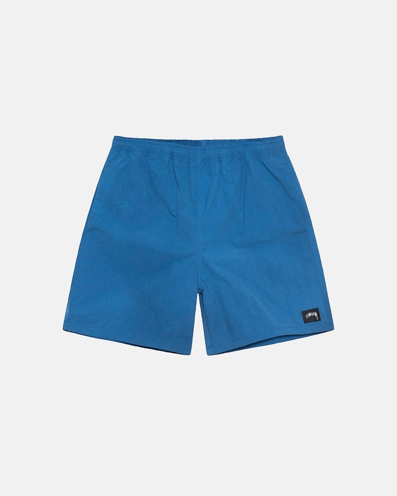 Deep Blue Men\'s Stussy Wave Dye Nylon Short Shorts | AU0000713