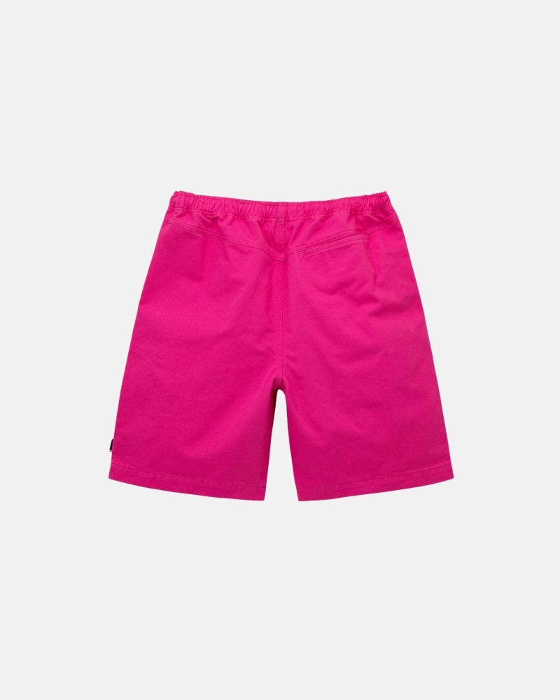 Fuchsia Men's Stussy Brushed Shorts | AU0000633