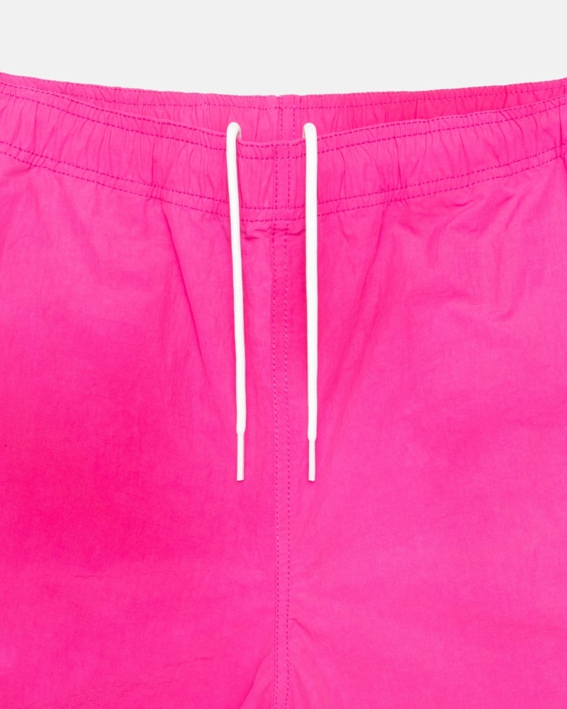 Fuchsia Men's Stussy Wave Dye Nylon Short Shorts | AU0000712