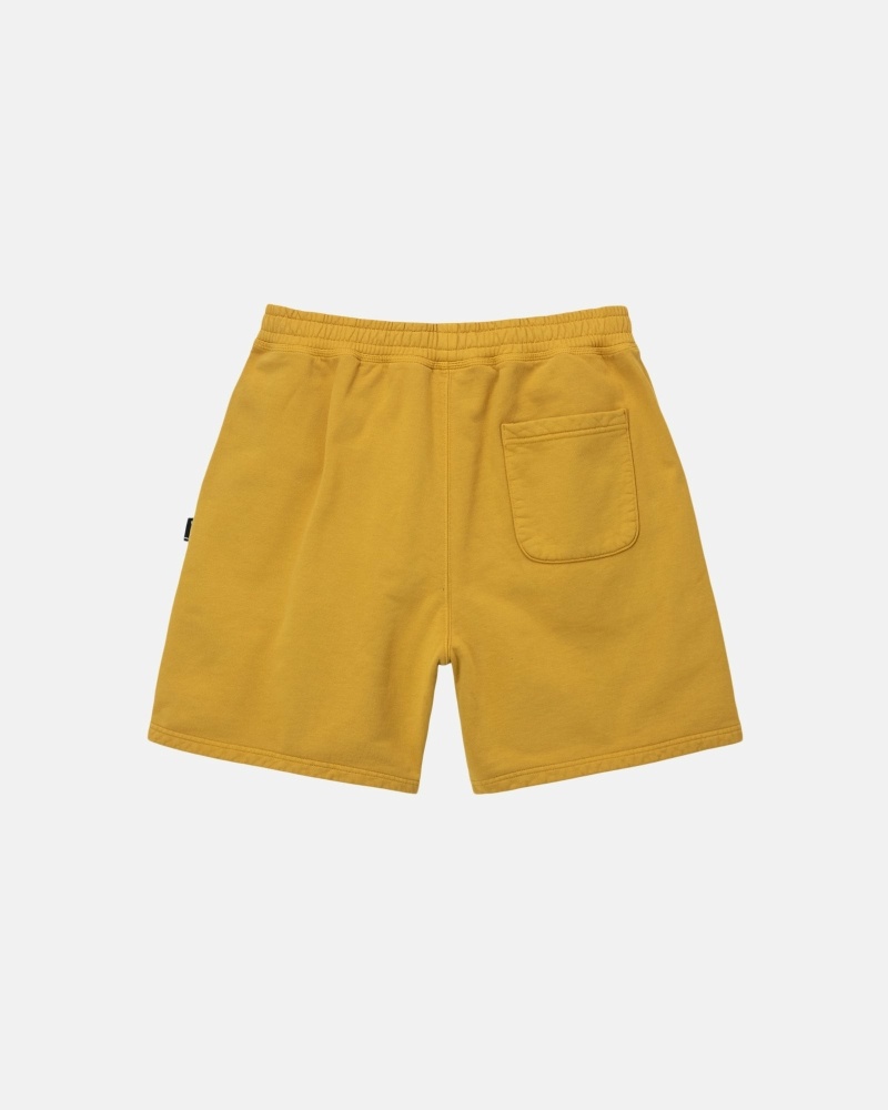 Gold Men's Stussy Pigment Dyed Shorts | AU0000667