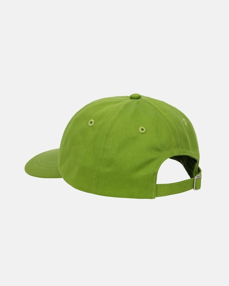 Green Men's Stussy Basic Stock Low Pro Caps | AU0000392