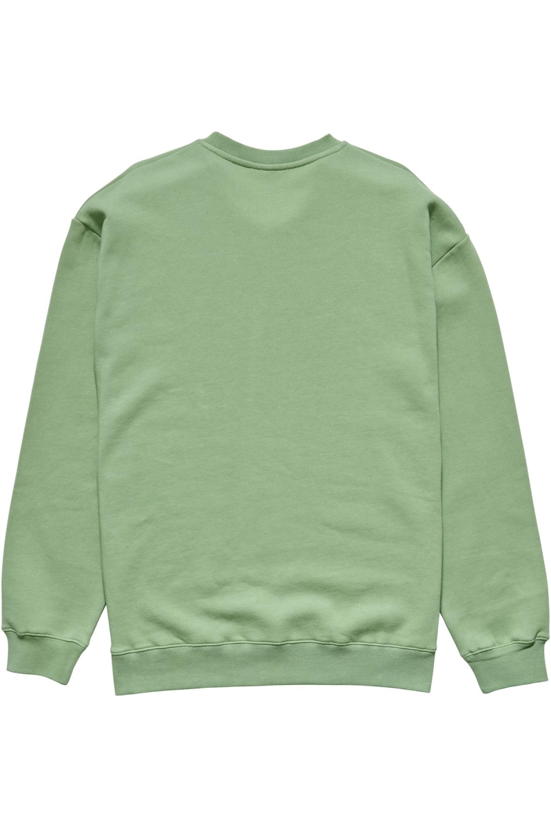 Green Men's Stussy Copyright Crown Crew Sweaters | AU0000827