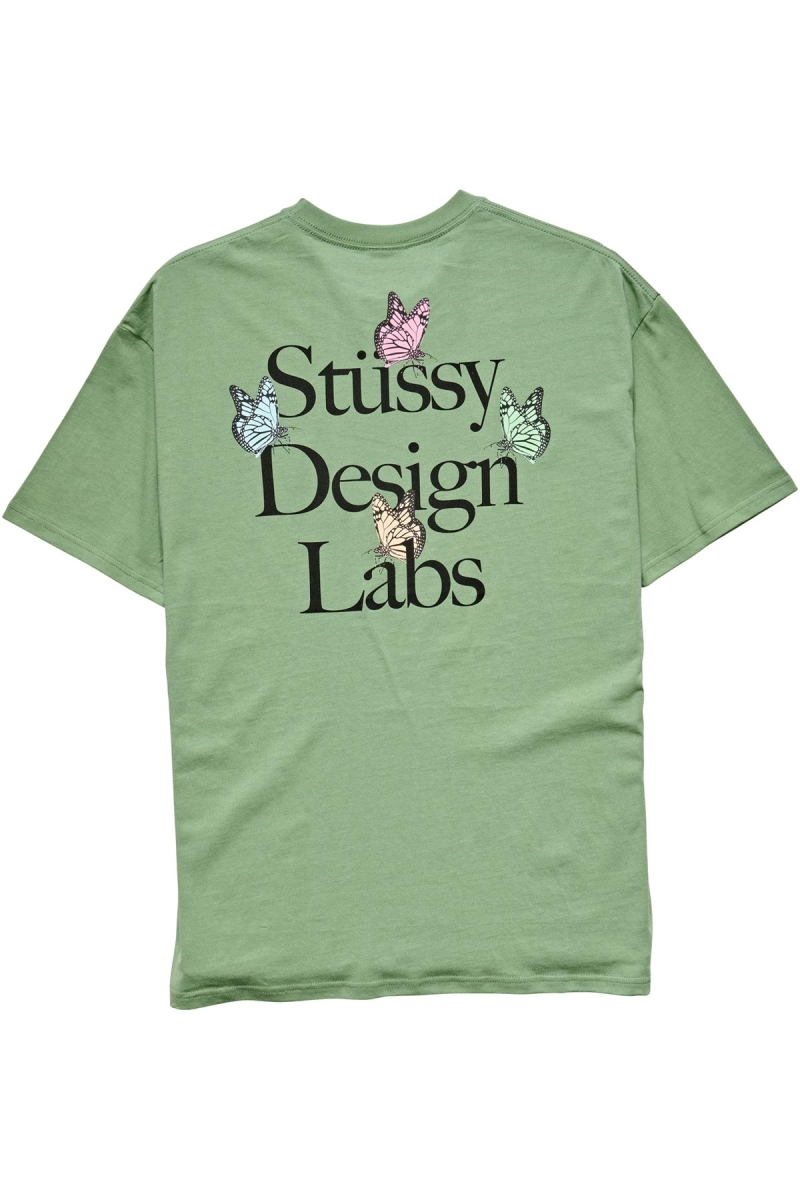 Green Men's Stussy Design Labs SS T Shirts | AU0000148