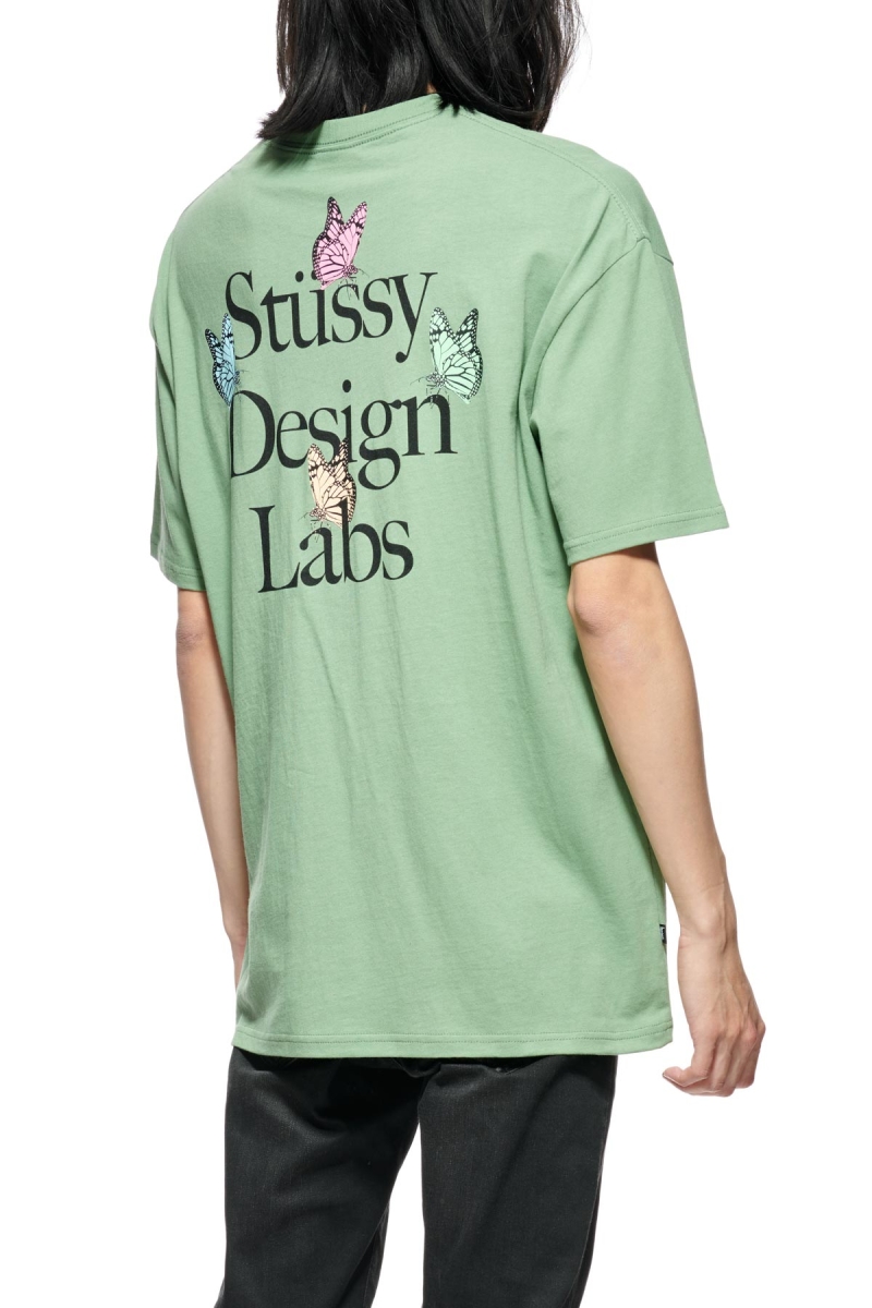 Green Men's Stussy Design Labs SS T Shirts | AU0000148