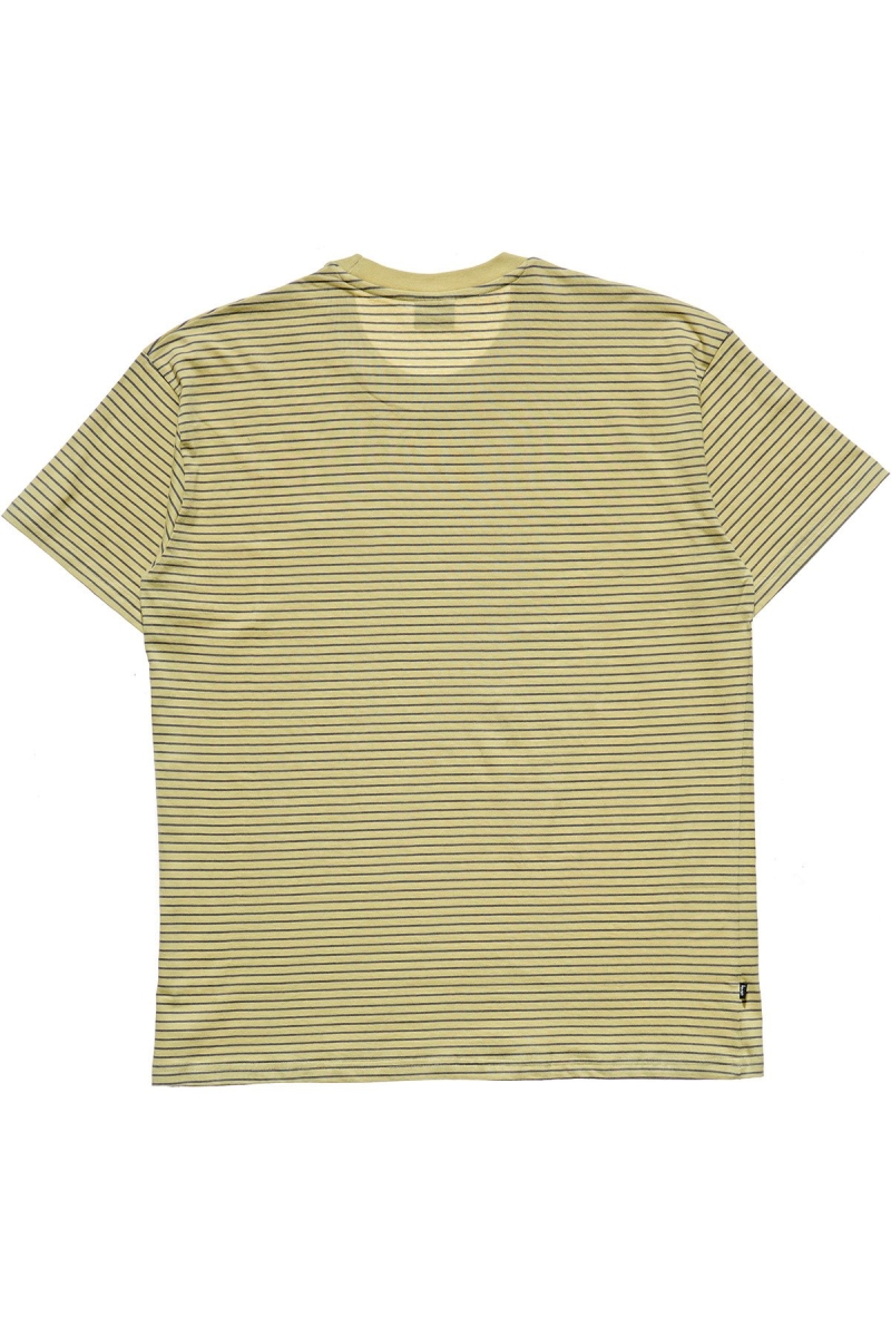 Green Men's Stussy Emerald Stripe SS T Shirts | AU0000166