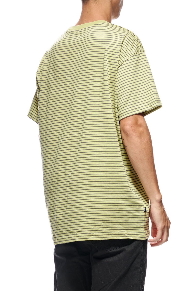 Green Men's Stussy Emerald Stripe SS T Shirts | AU0000166