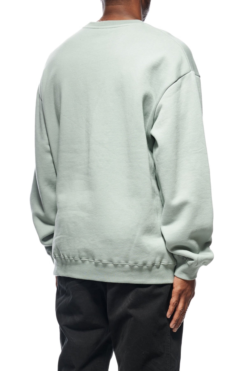 Green Men's Stussy Graffiti Crew Sweaters | AU0000837