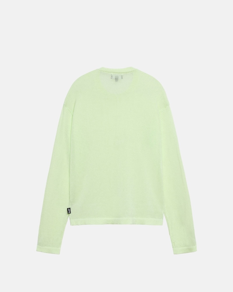 Green Men's Stussy Light Sensitive Knit Sweater | AU0000533