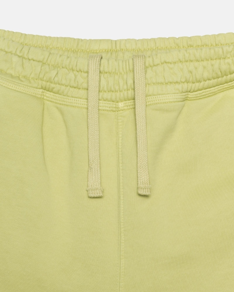 Green Men's Stussy Overdyed Stock Logo Shorts | AU0000657