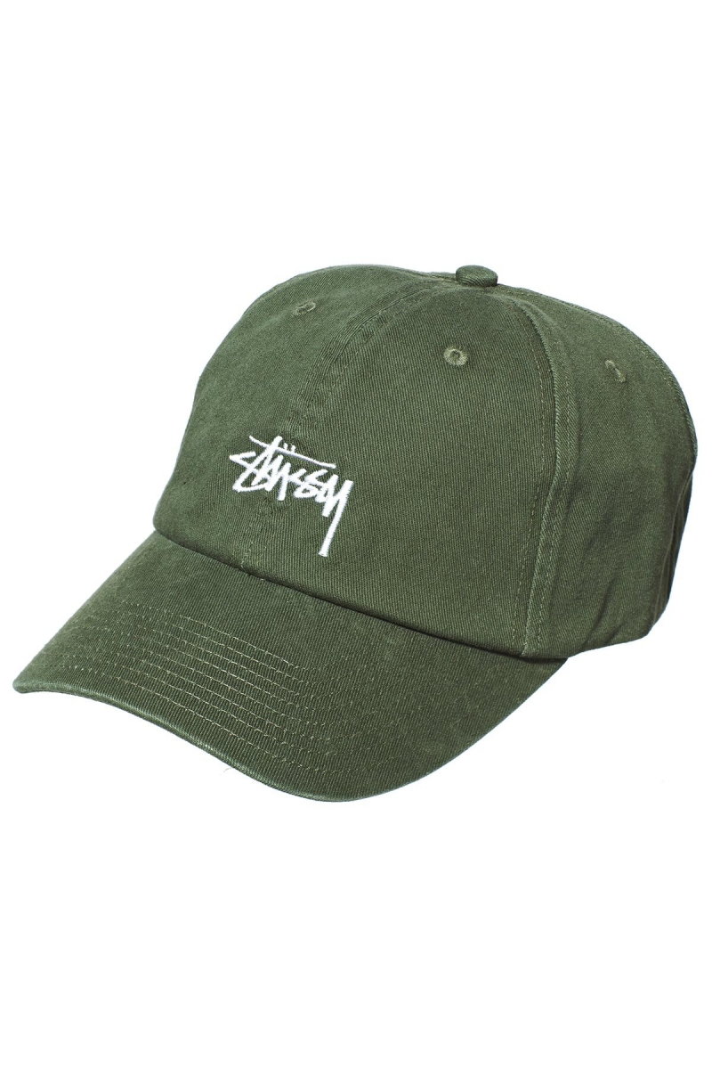 Green Men\'s Stussy Stock Low Pro Hats | AU0000495