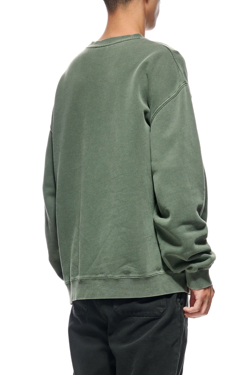 Green Men's Stussy Stock Shadow Crew Sweaters | AU0000854