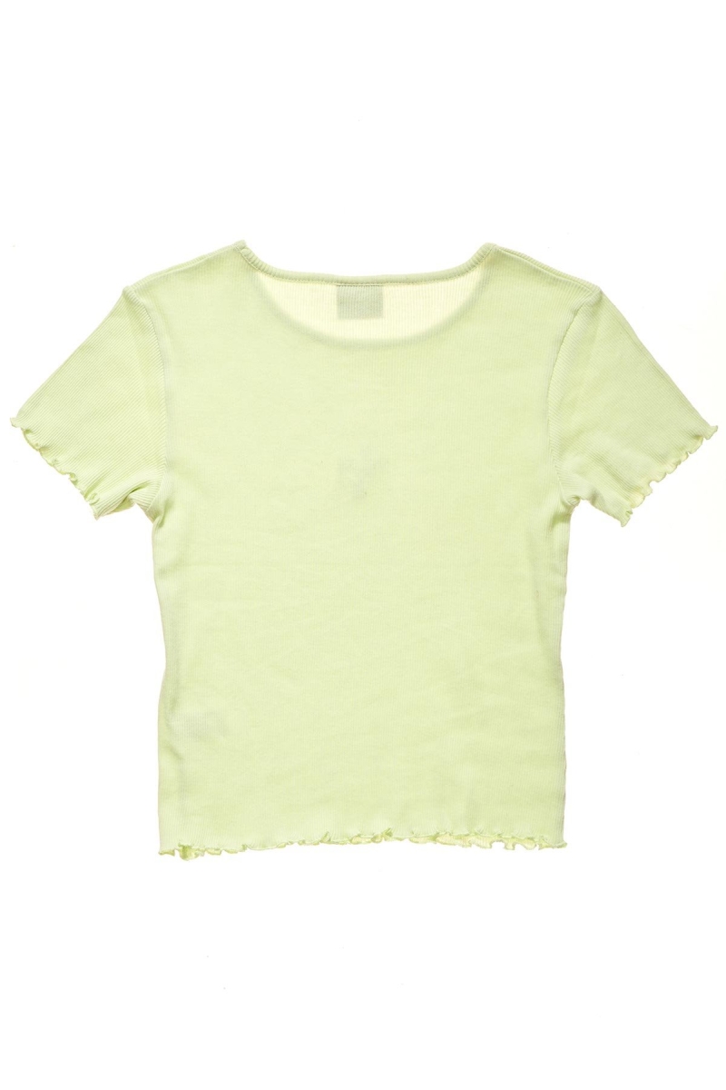 Green Women's Stussy Fairmont Fluted T Shirts | AU0000168