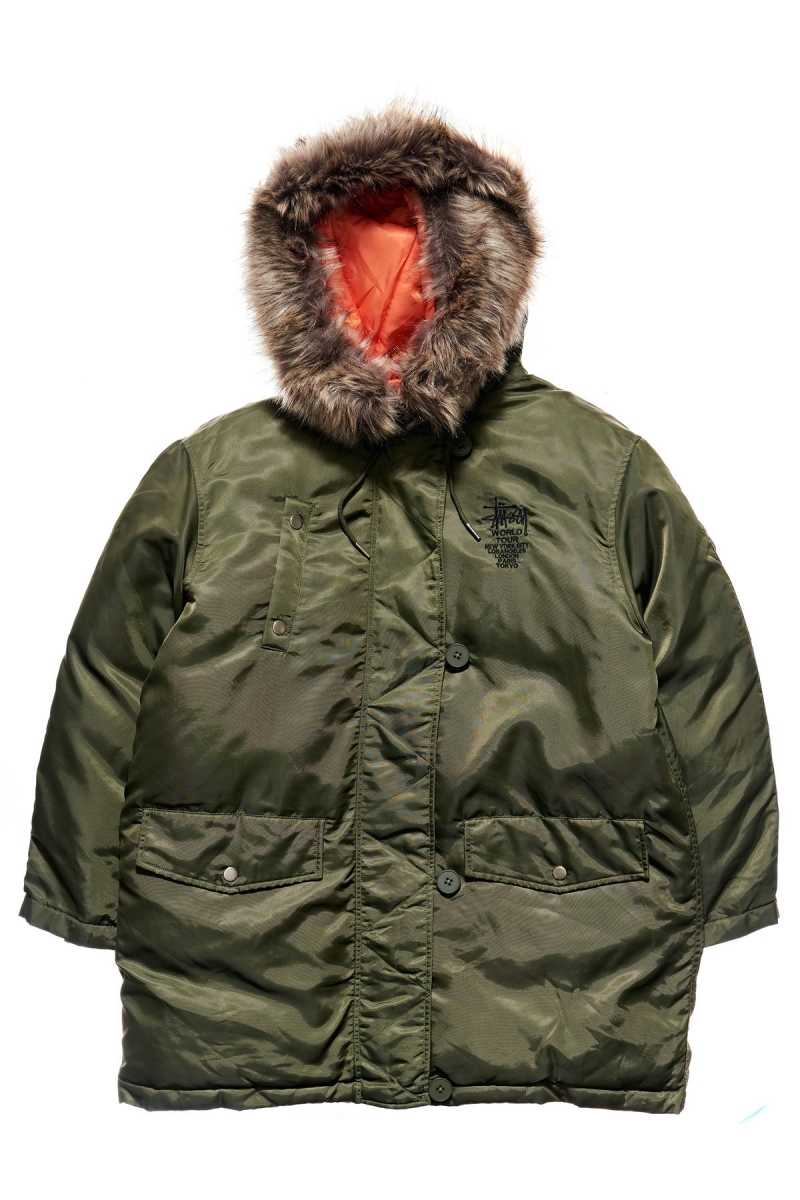 Green Women\'s Stussy Ryerson Military Jackets | AU0000356