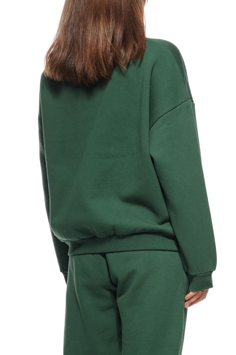 Green Women's Stussy Sport OS Crew Sportswear | AU0000787