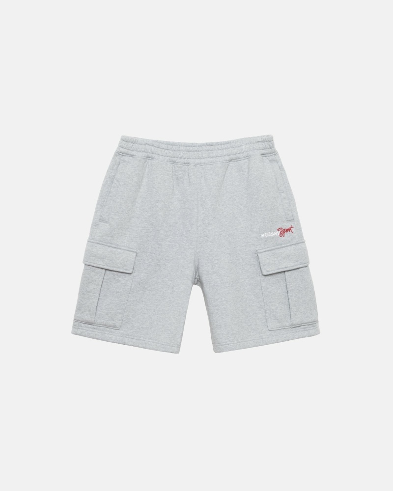 Grey Men\'s Stussy Sport Cargo Shorts | AU0000679