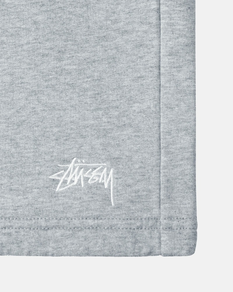 Grey Men's Stussy Stock Logo Shorts | AU0000686