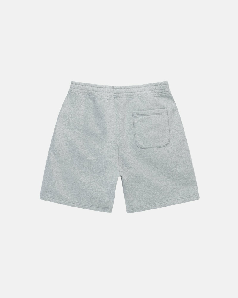 Grey Men's Stussy Stock Logo Sweat Shorts | AU0000687