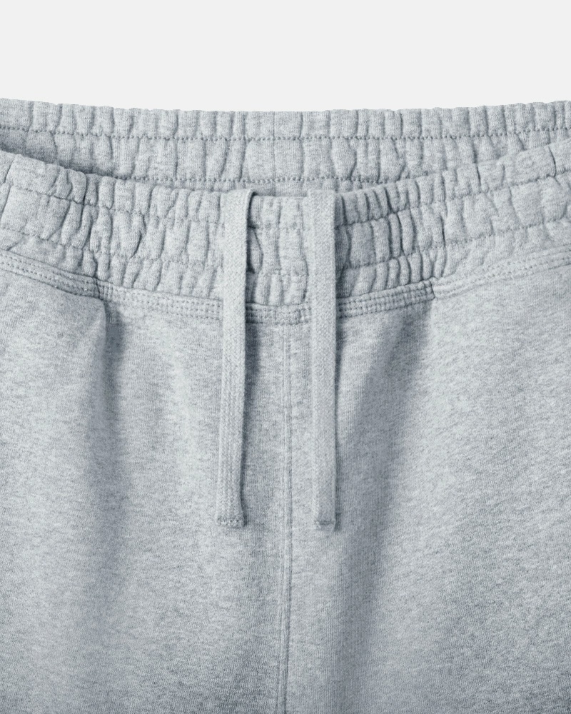 Grey Men's Stussy Stock Logo Sweat Shorts | AU0000687