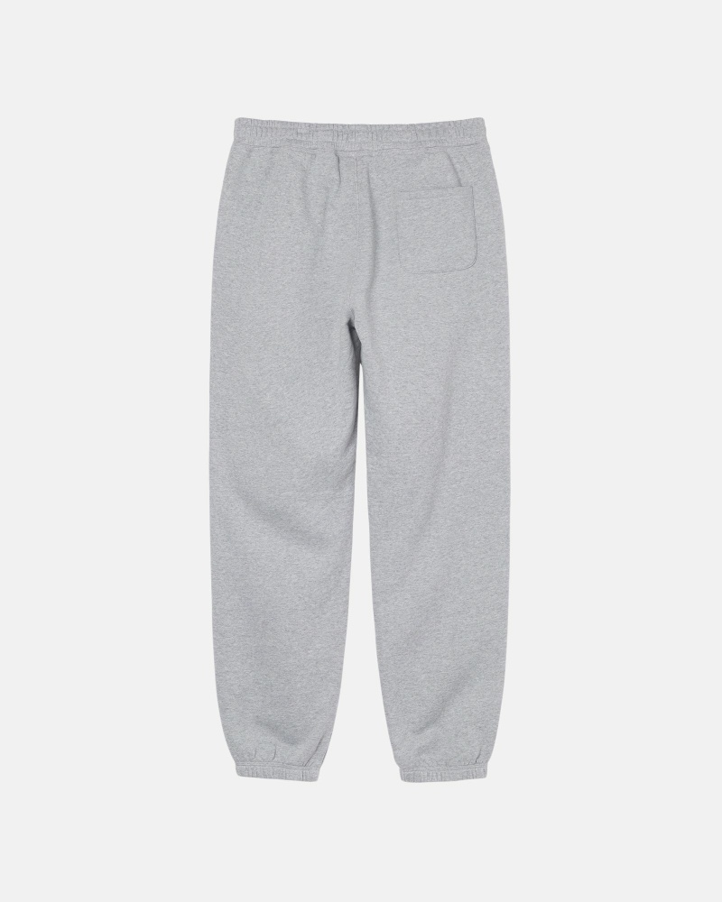 Grey Men's Stussy Stock Logo Sweatpants | AU0000888