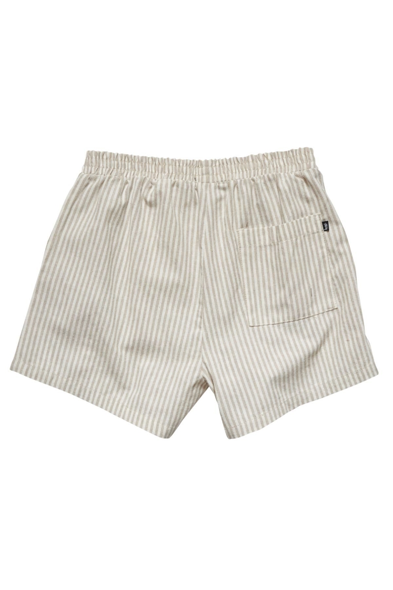 Grey Women's Stussy Designs Linen Short Shorts | AU0000639