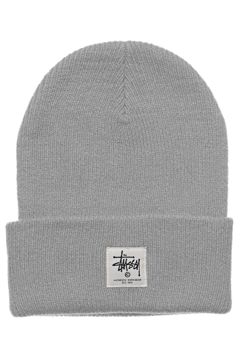 Grey Women\'s Stussy Workgear Tall Beanie Hats | AU0000514