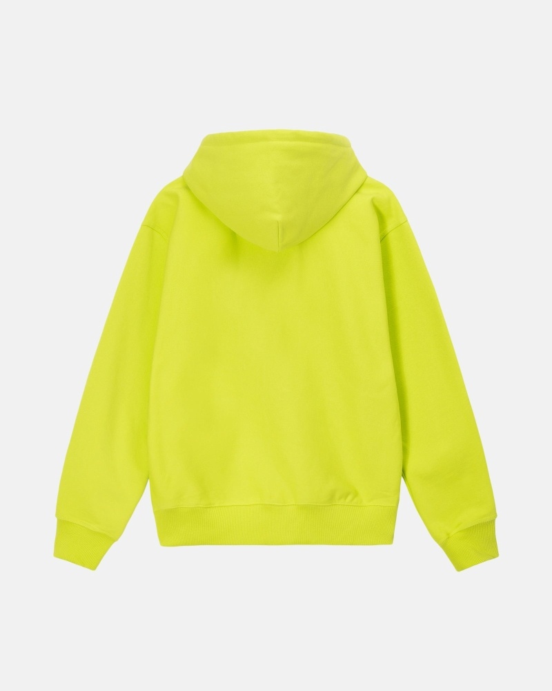 Light Green Men's Stussy Block Sport Zip Hoodies | AU0000022