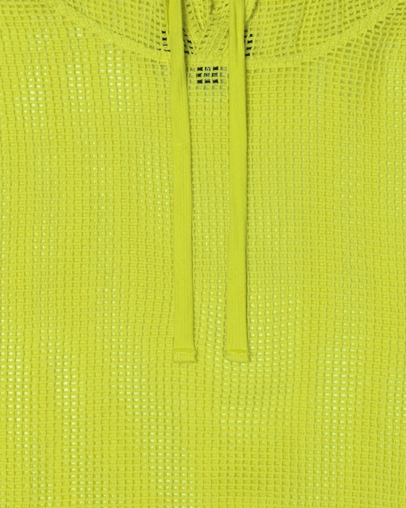 Light Green Men's Stussy Cotton Mesh Hoodies | AU0000033