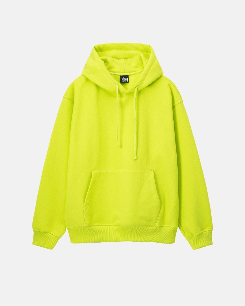 Light Green Men's Stussy Hood Applique Hoodies | AU0000044