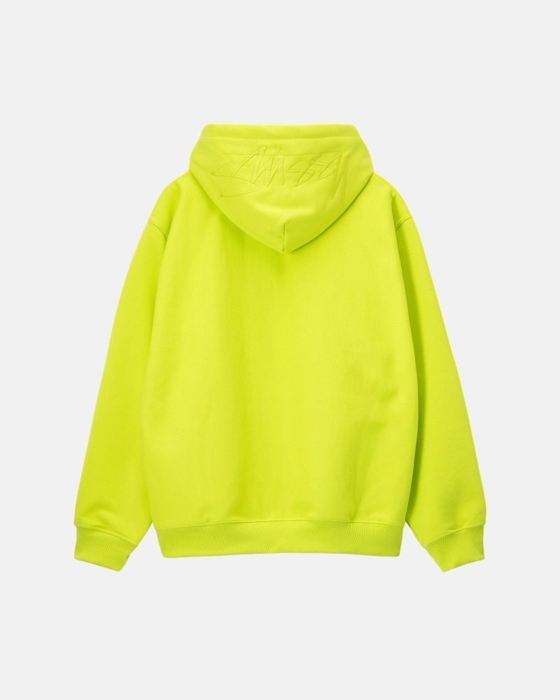 Light Green Men\'s Stussy Hood Applique Hoodies | AU0000044